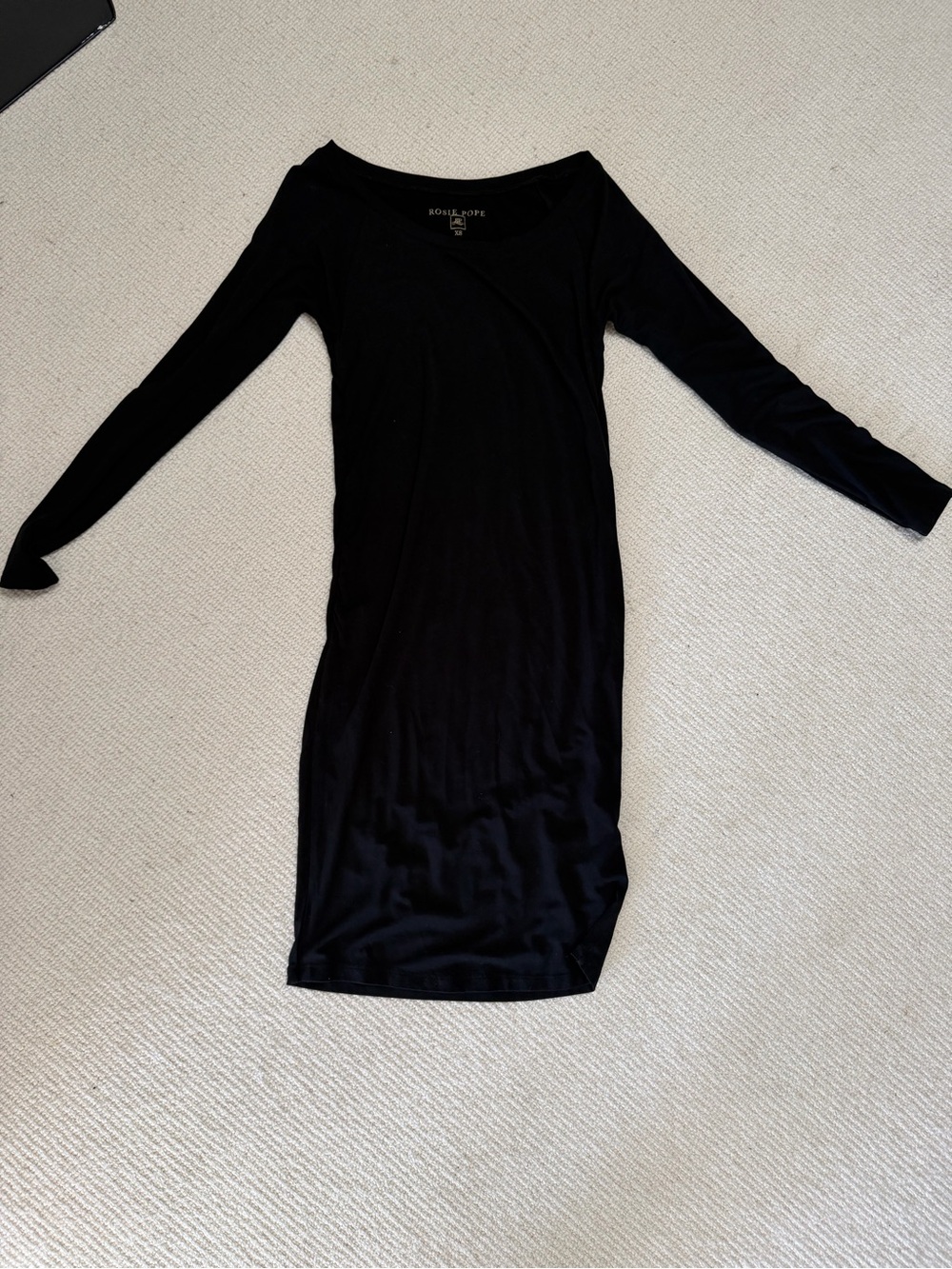 Rosie Pope Black Long Sleeve Bodycon Dress